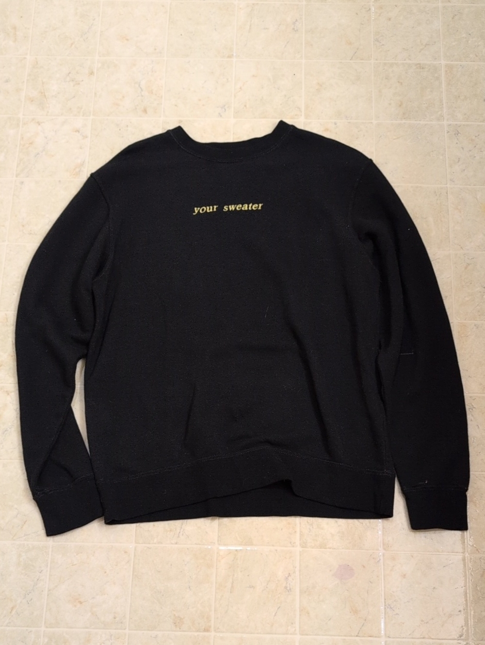Conan Gray Black Your Sweater 2024 Crewneck
